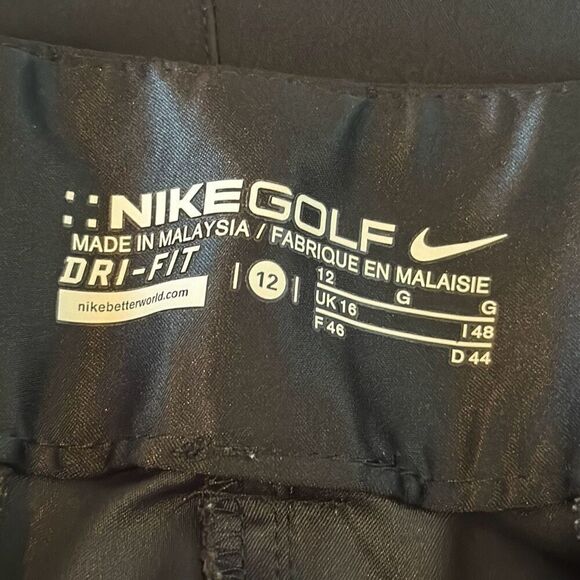 Nike Golf Women's Dri Fit Tournament Crop Pants Black 256860 010 Size 12 - Picture 10 of 14